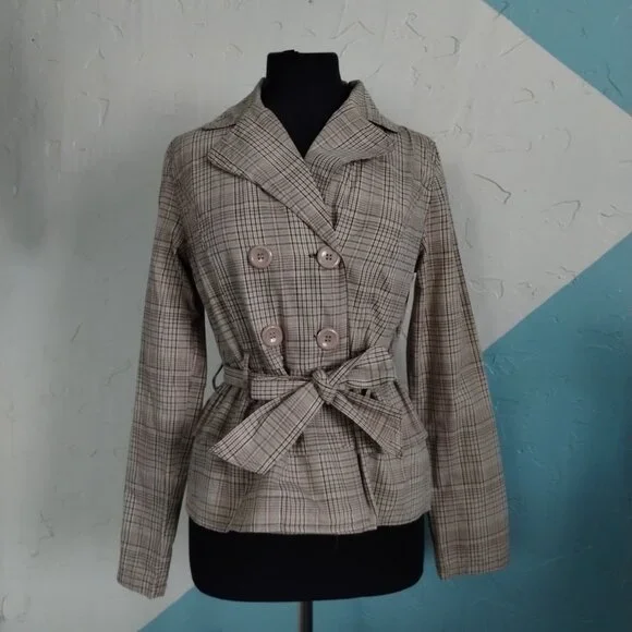 Paris Blues Plaid Coat - Picture 7 of 10